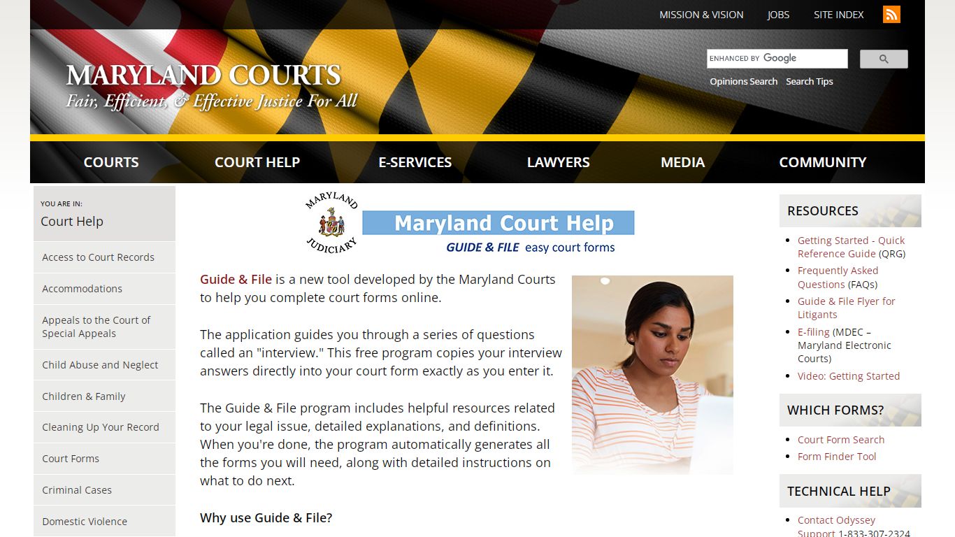 Maryland Guide & File | Maryland Courts